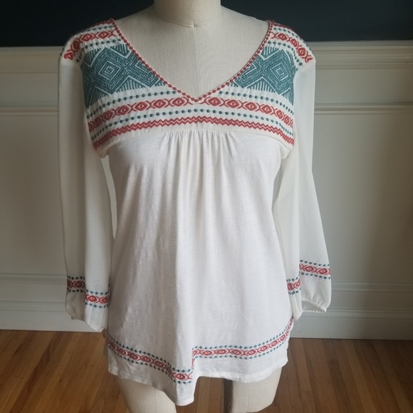 Anthropologie Tops - Anthropologie THML 100% Cotton Top Blouse